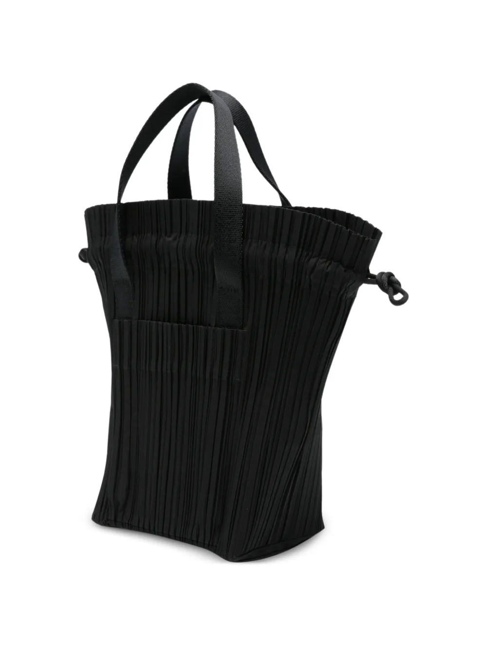 Pleats Please Issey Miyake Pleats artificial leather tote bag
