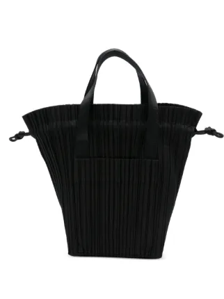 Pleats Please Issey Miyake Pleated Tote Bag | Black | FARFETCH