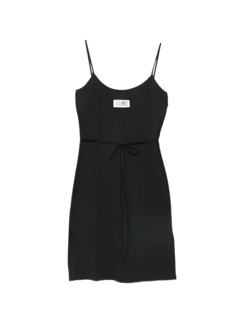 MM6 Maison Margiela spaghetti-strap logo-detail mini dress