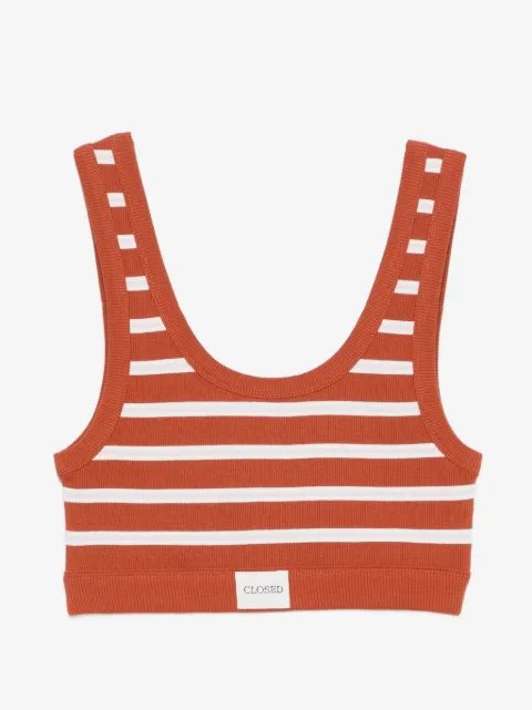 Closed striped bralette