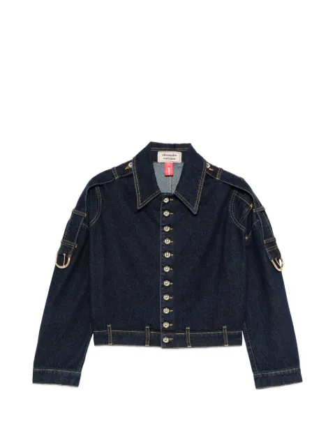 alessandro enriquez button denim jacket