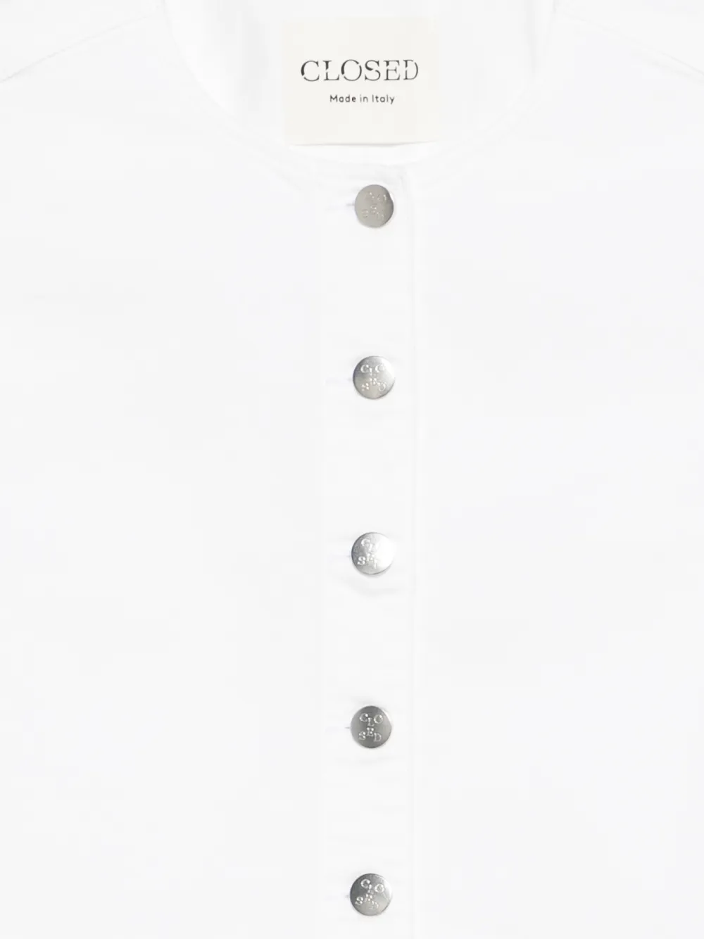 Closed Gilet met knopen Wit
