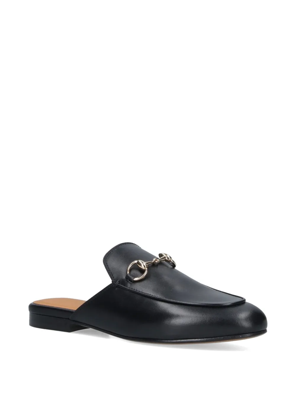 Gucci horsebit-detail flat mules Zwart