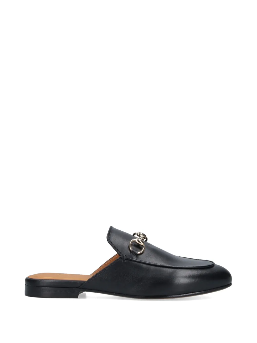 Gucci horsebit-detail flat mules Zwart
