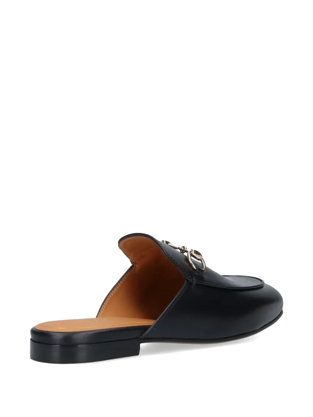 Gucci horsebit-detail flat mules Zwart