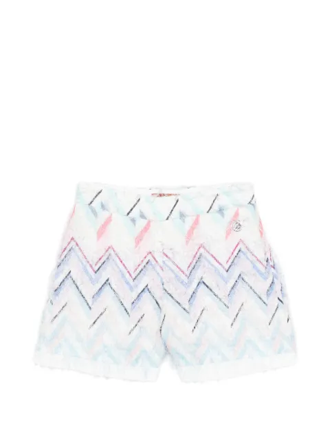Missoni Kids Shorts con motivo a zigzag