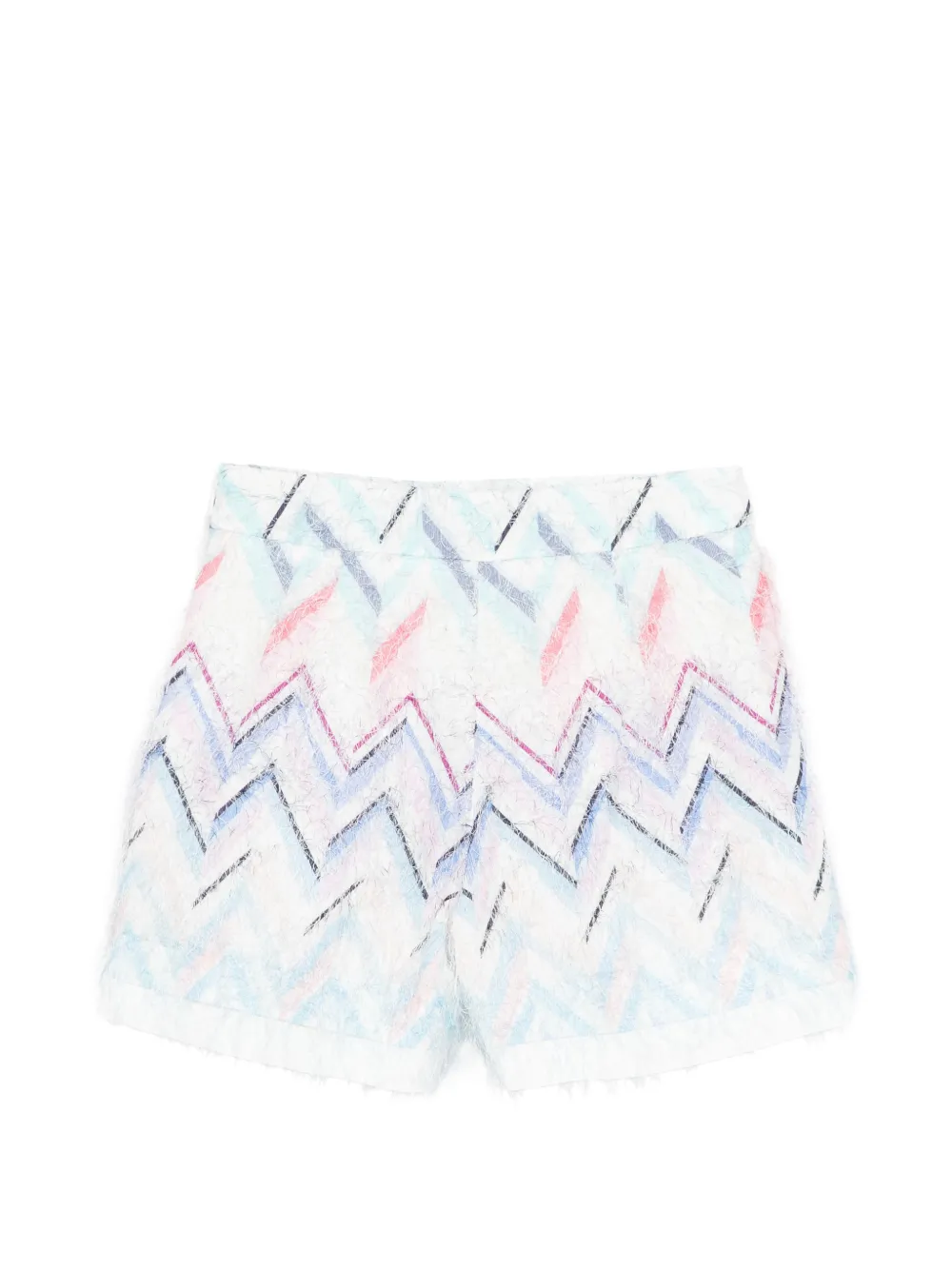 Missoni Kids Shorts met zigzag-patroon Wit
