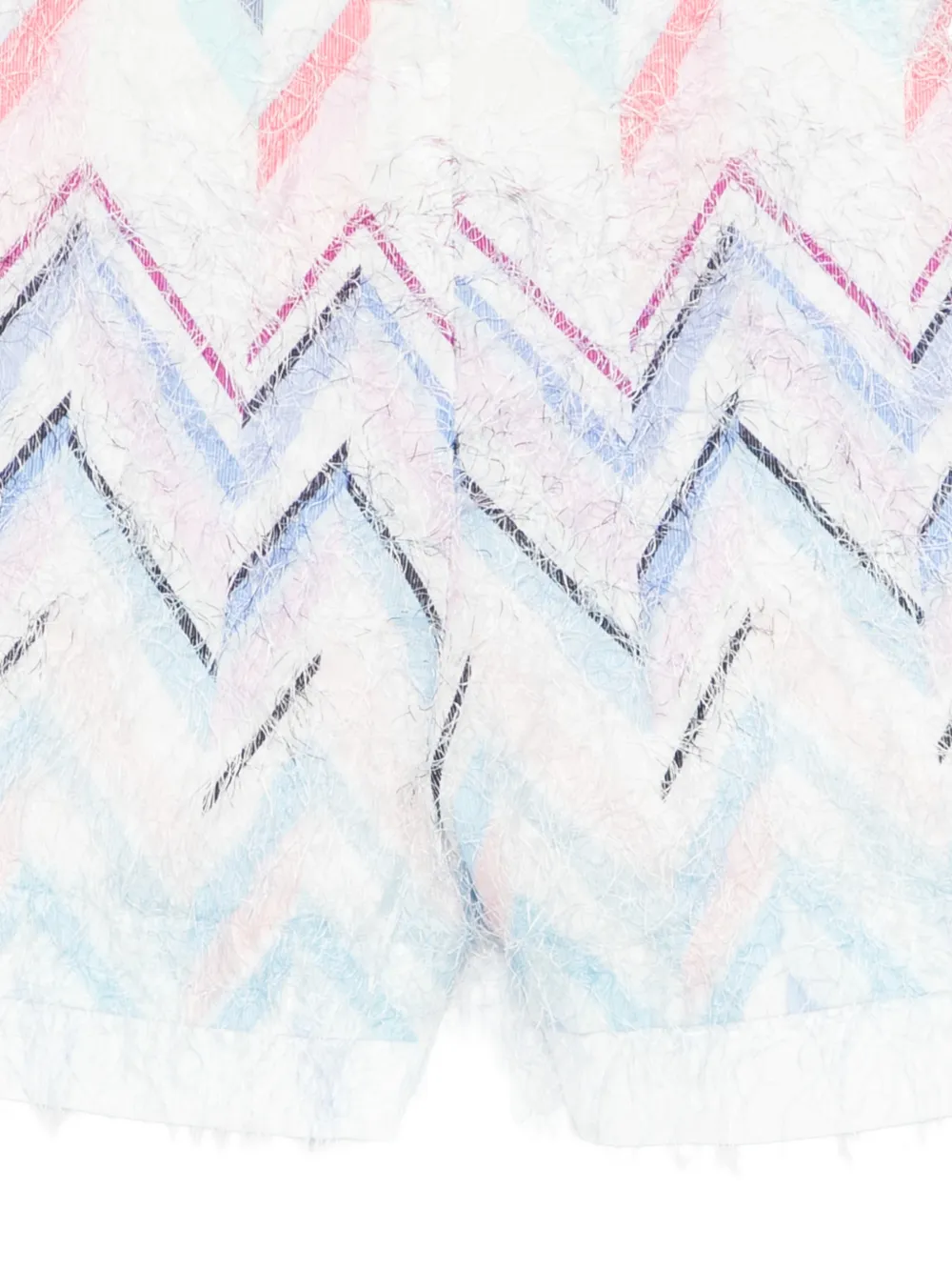 Missoni Kids Shorts met zigzag-patroon Wit
