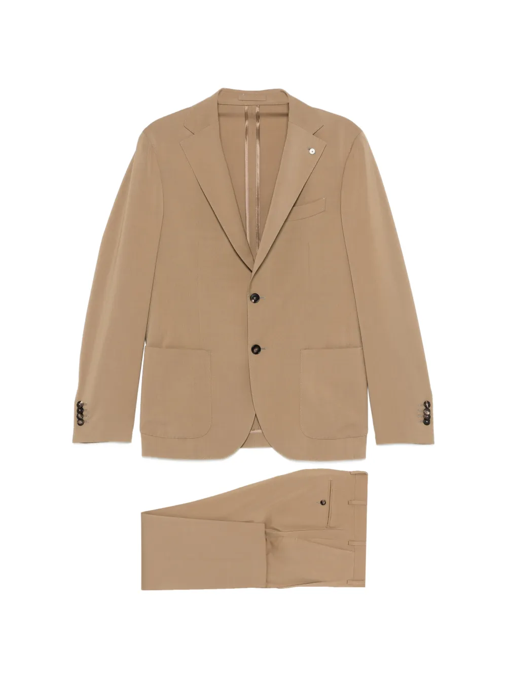 LUIGI BIANCHI MANTOVA single-breasted suit - Marrone