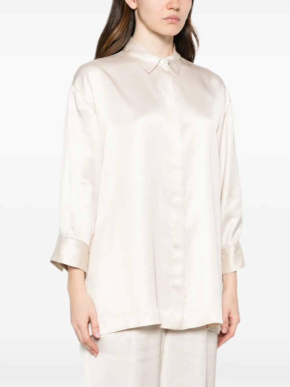 Peserico Linnen blouse Beige