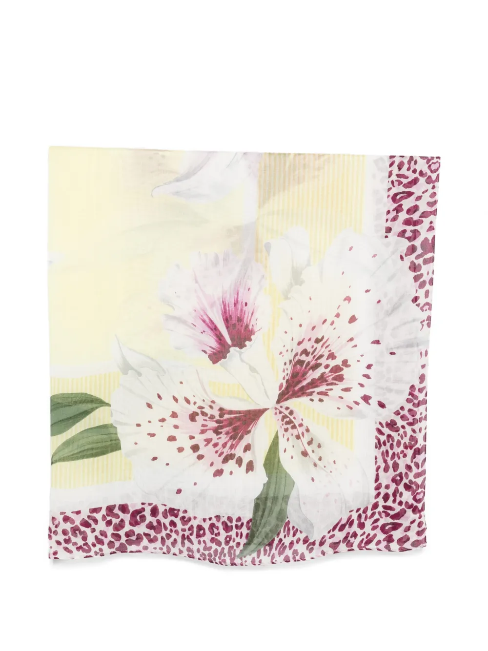 LIU JO floral-print scarf - Giallo
