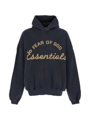 FEAR OF GOD ESSENTIALS logo-print Hoodie | Black | FARFETCH