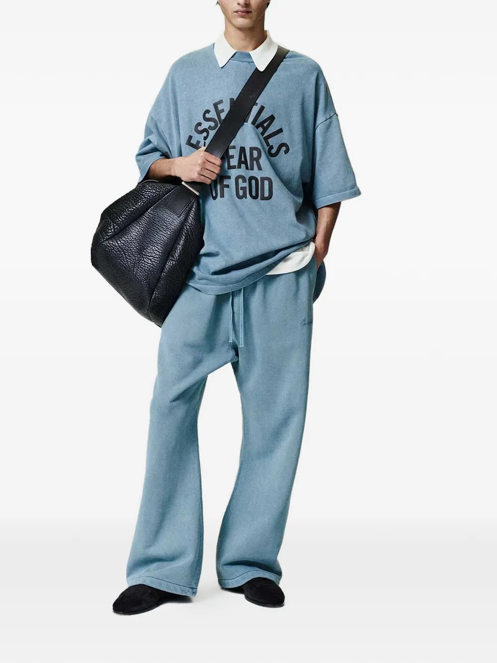 FEAR OF GOD ESSENTIALS Signature Classic flared trainingsbroek Blauw