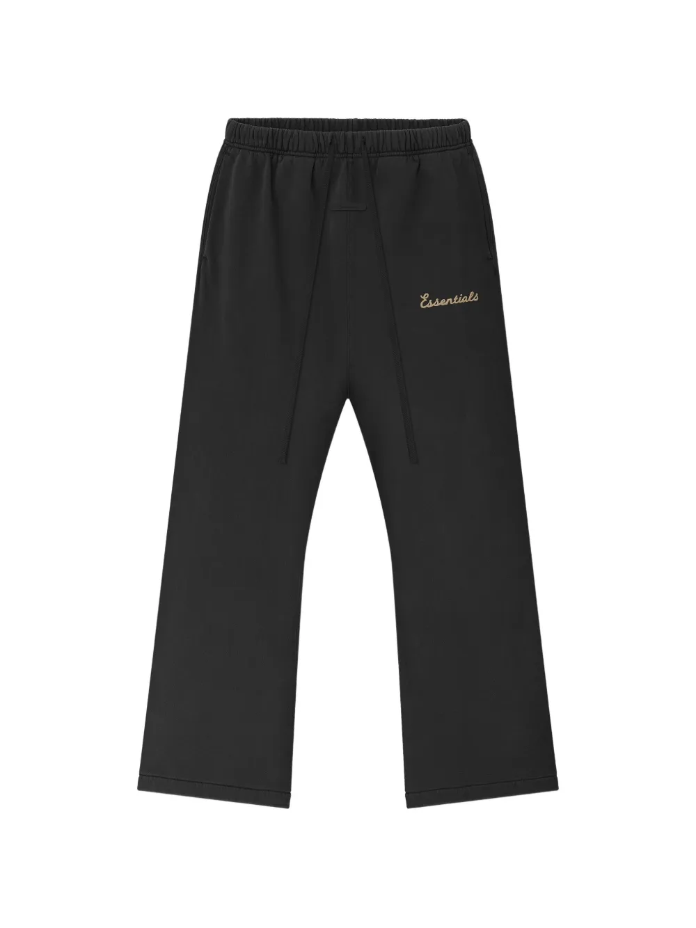 FEAR OF GOD ESSENTIALS Flare trainingsbroek met logo-print en trekkoord Zwart