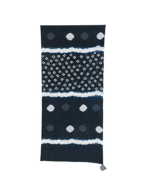 RAGA tie-dye geometric-print scarf