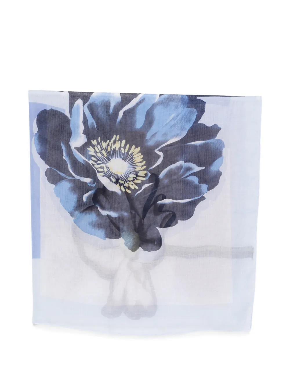 LIU JO floral-print scarf - Blu