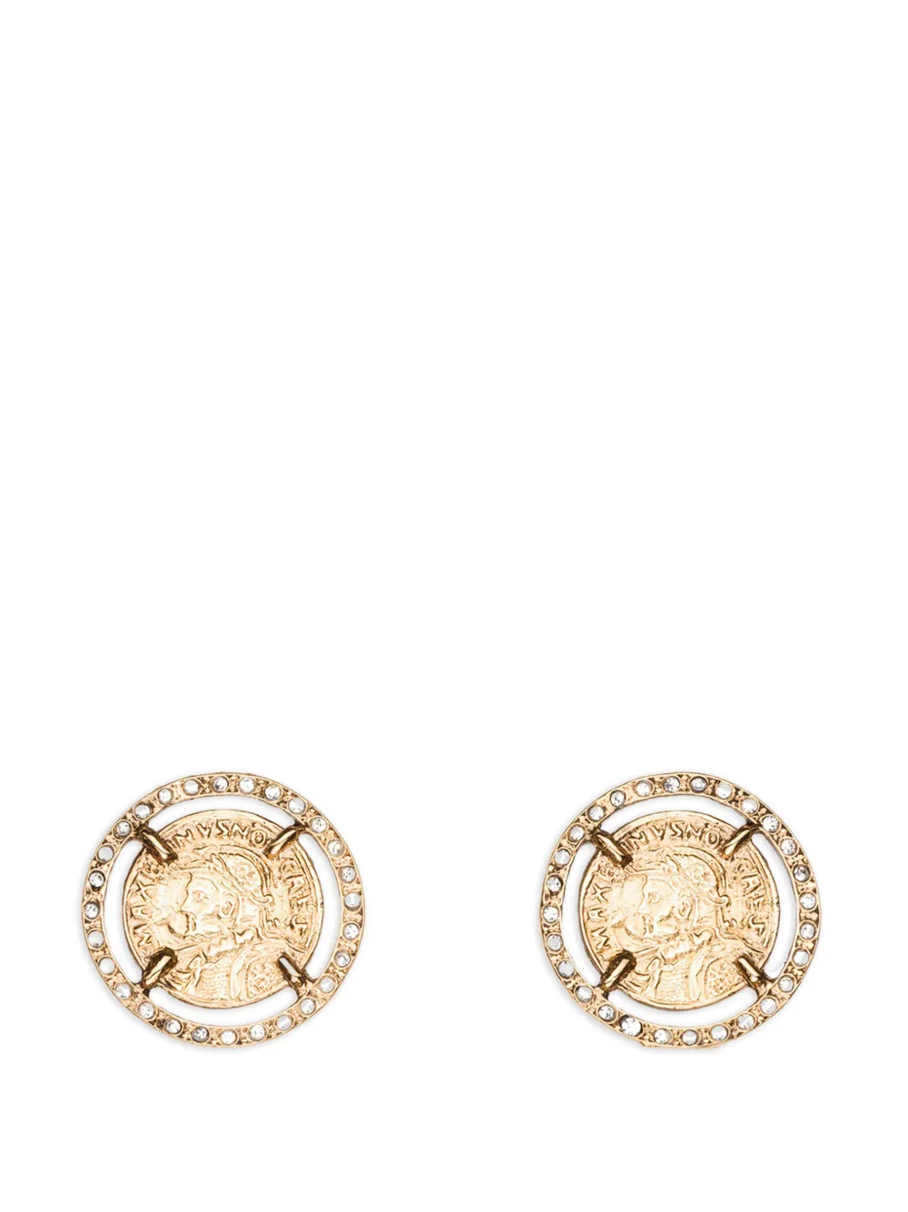 THOT GIOIELLI coin embellished earrings - Oro