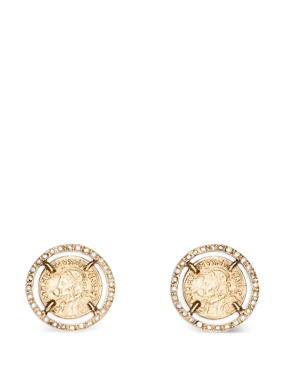 THOT GIOIELLI coin embellished earrings - Gold