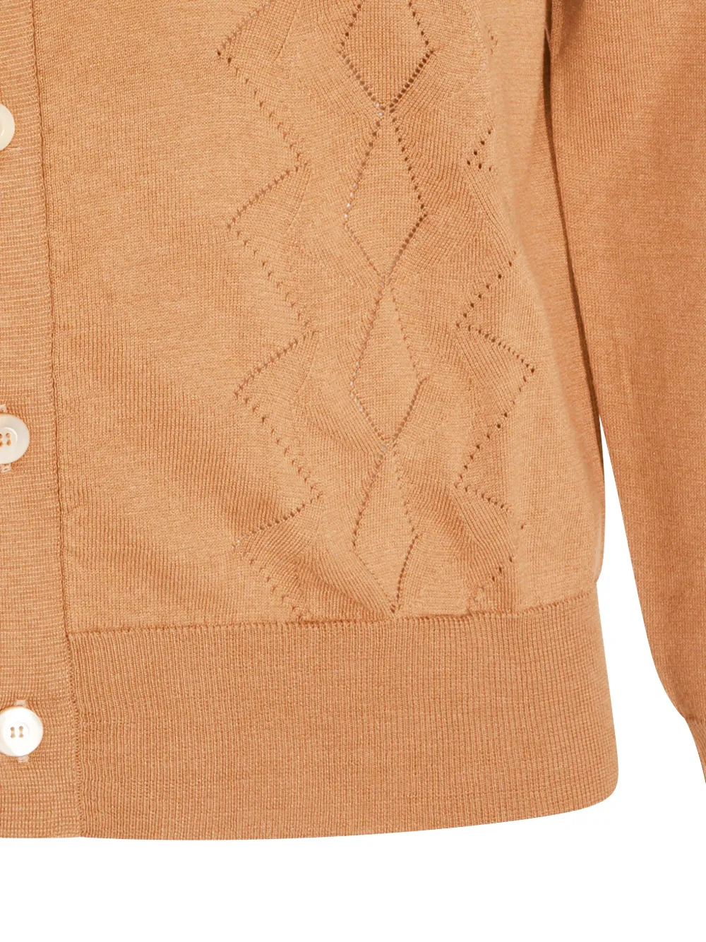  Piacenza Cashmere Patterned Button Shirt - Brown 