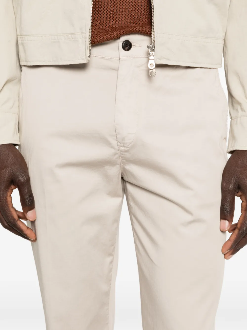 Eleventy Broek met knopen Beige