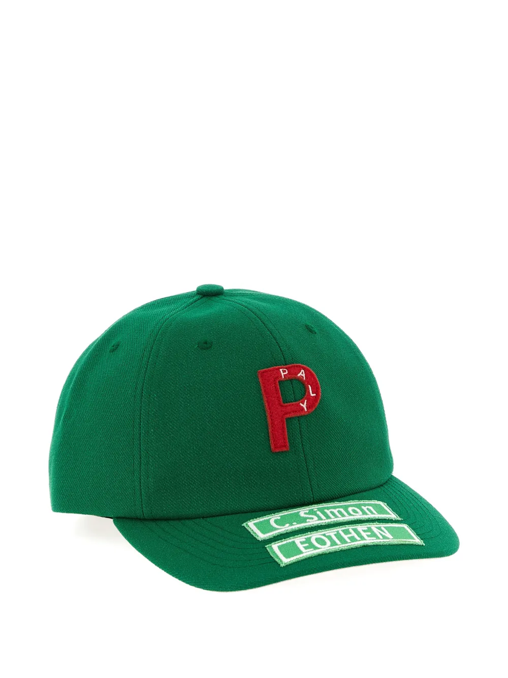  Paly Embroidered-patch Baseball Cap - Green 