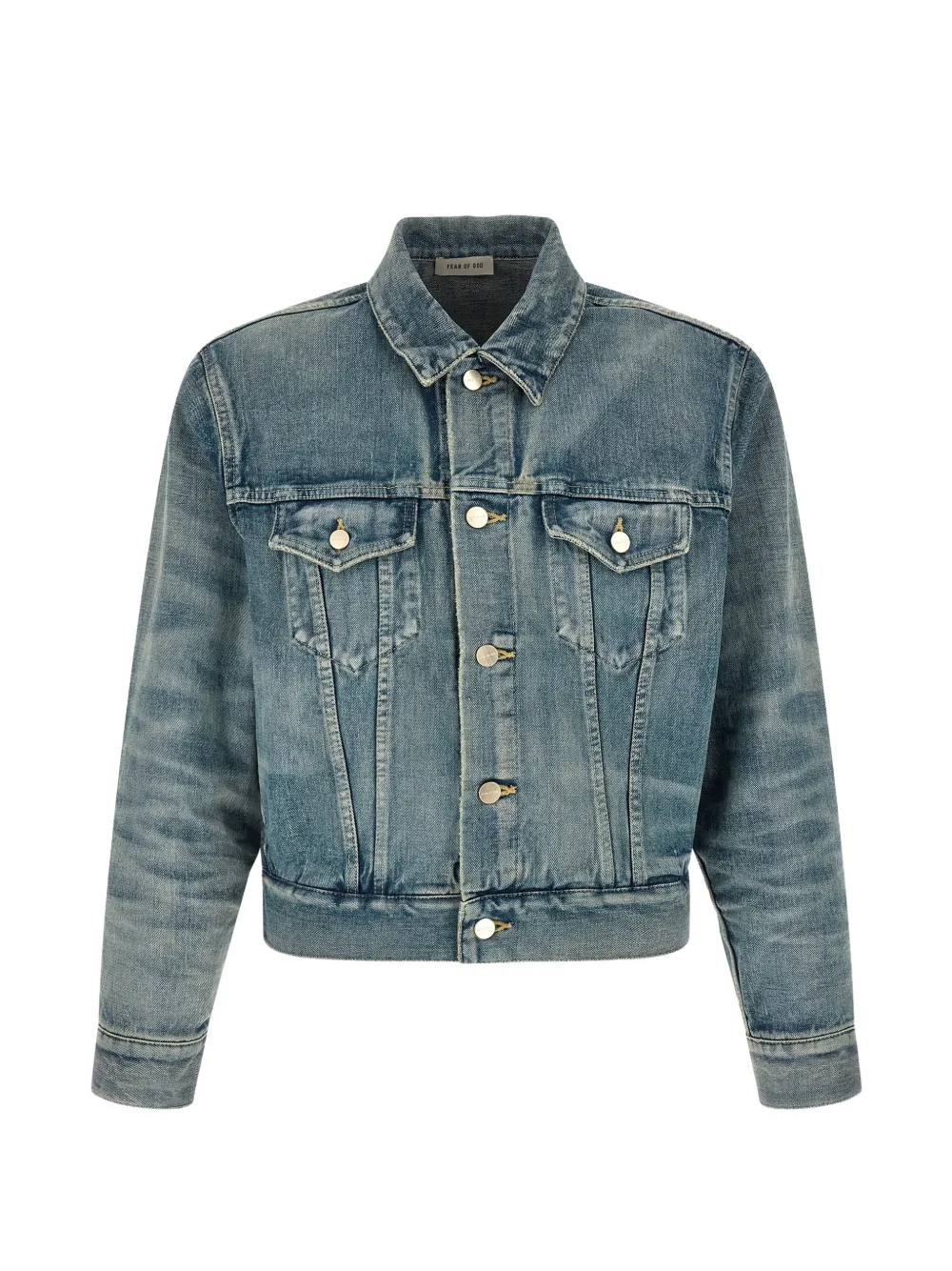 Fear Of God contrast-stitching denim jacket - Blu