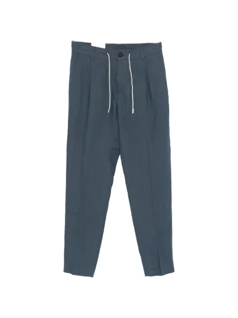 Eleventy drawstring-fastening trousers