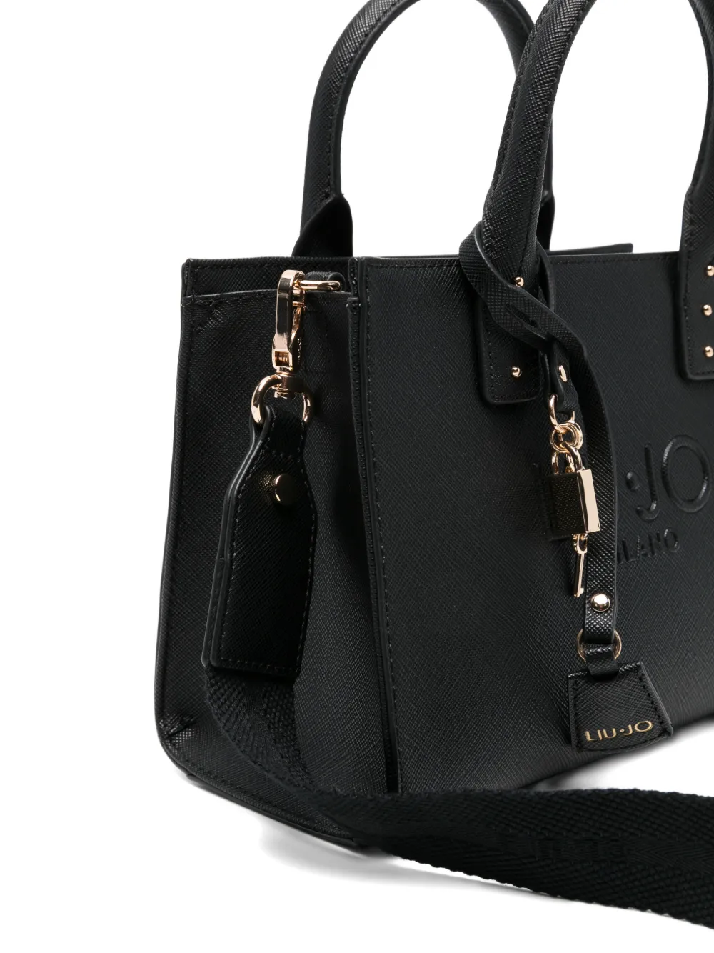 LIU JO Shopper met logo-reliëf Zwart