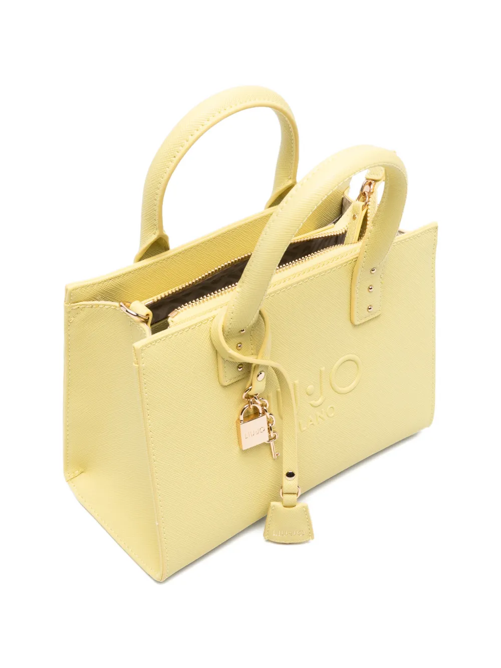 LIU JO Shopper met logo-reliëf Geel