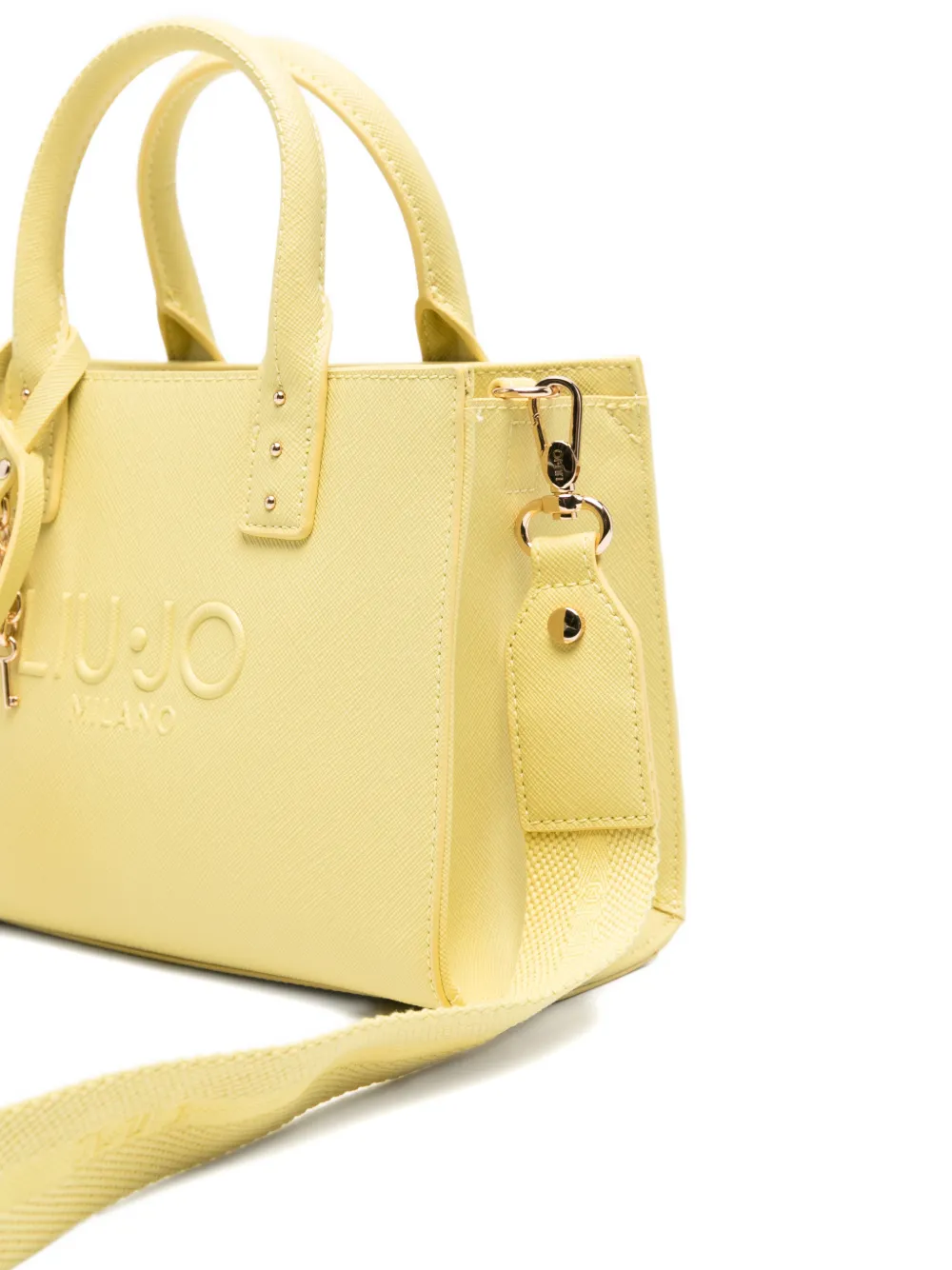 LIU JO Shopper met logo-reliëf Geel