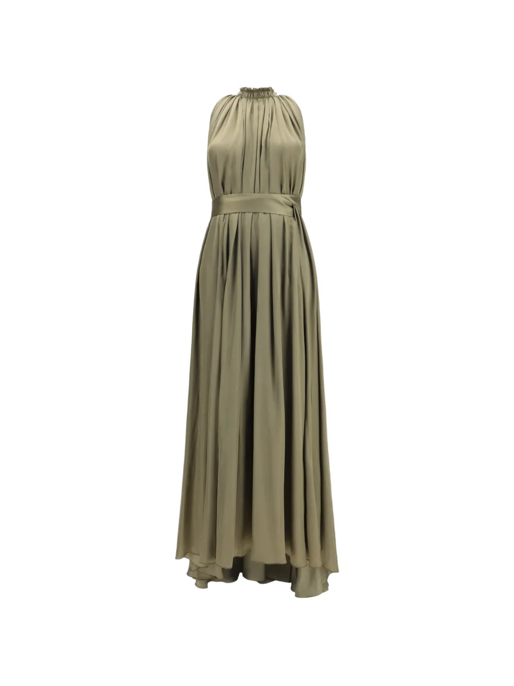 SA SU PHI Frida pleated maxi dress - Verde