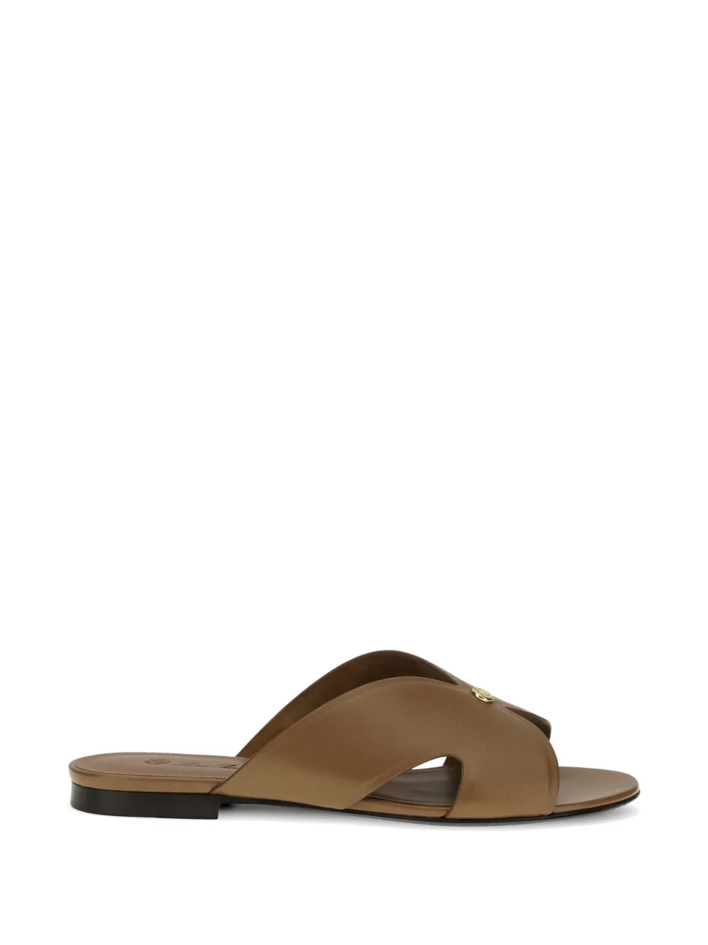 Loro Piana Vera crossover mules - Marrone