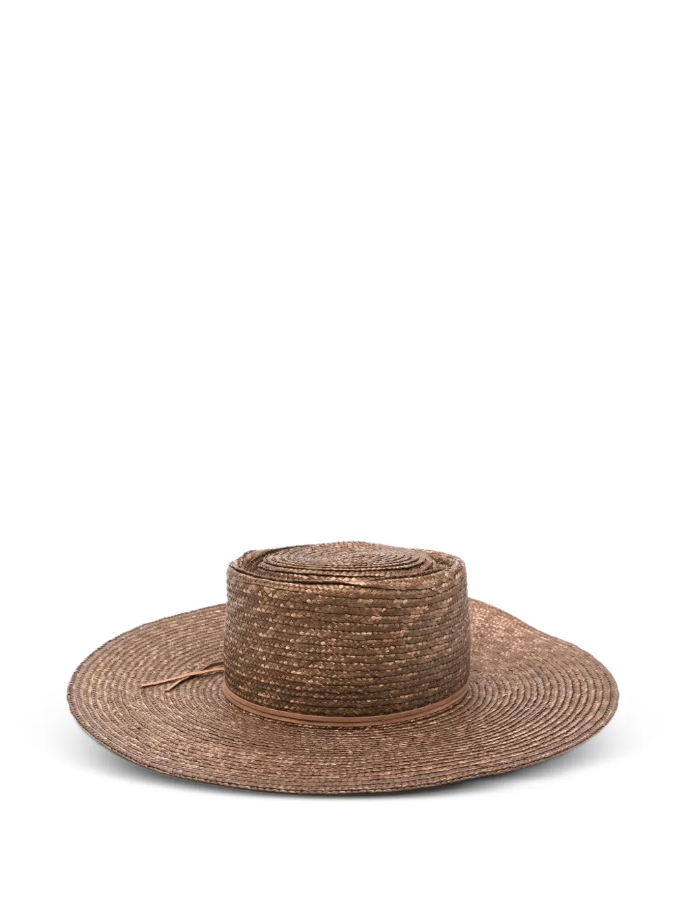 Eleventy straw boater hat - Marrone