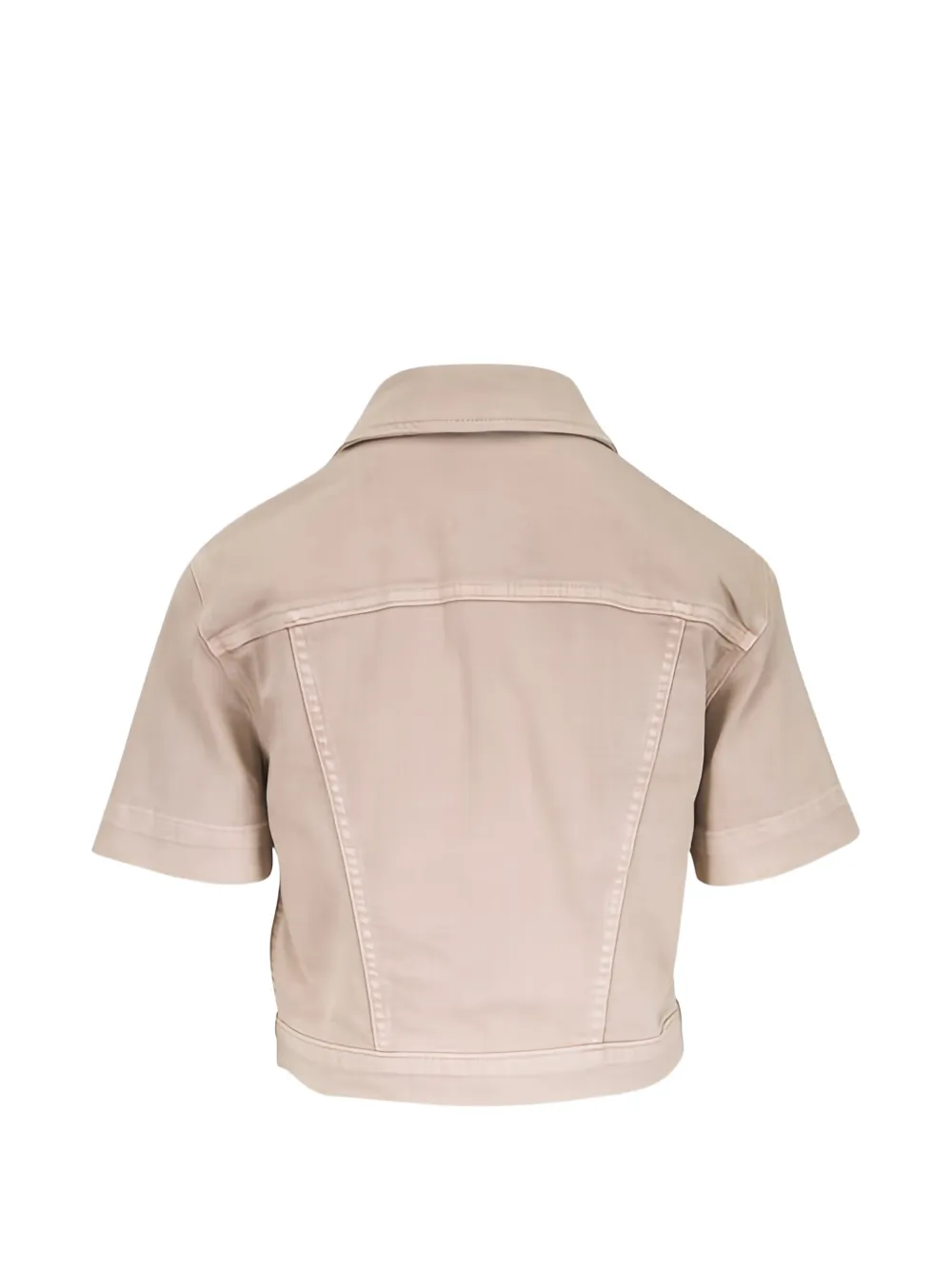 L'Agence Kristie cropped shirtjack Beige