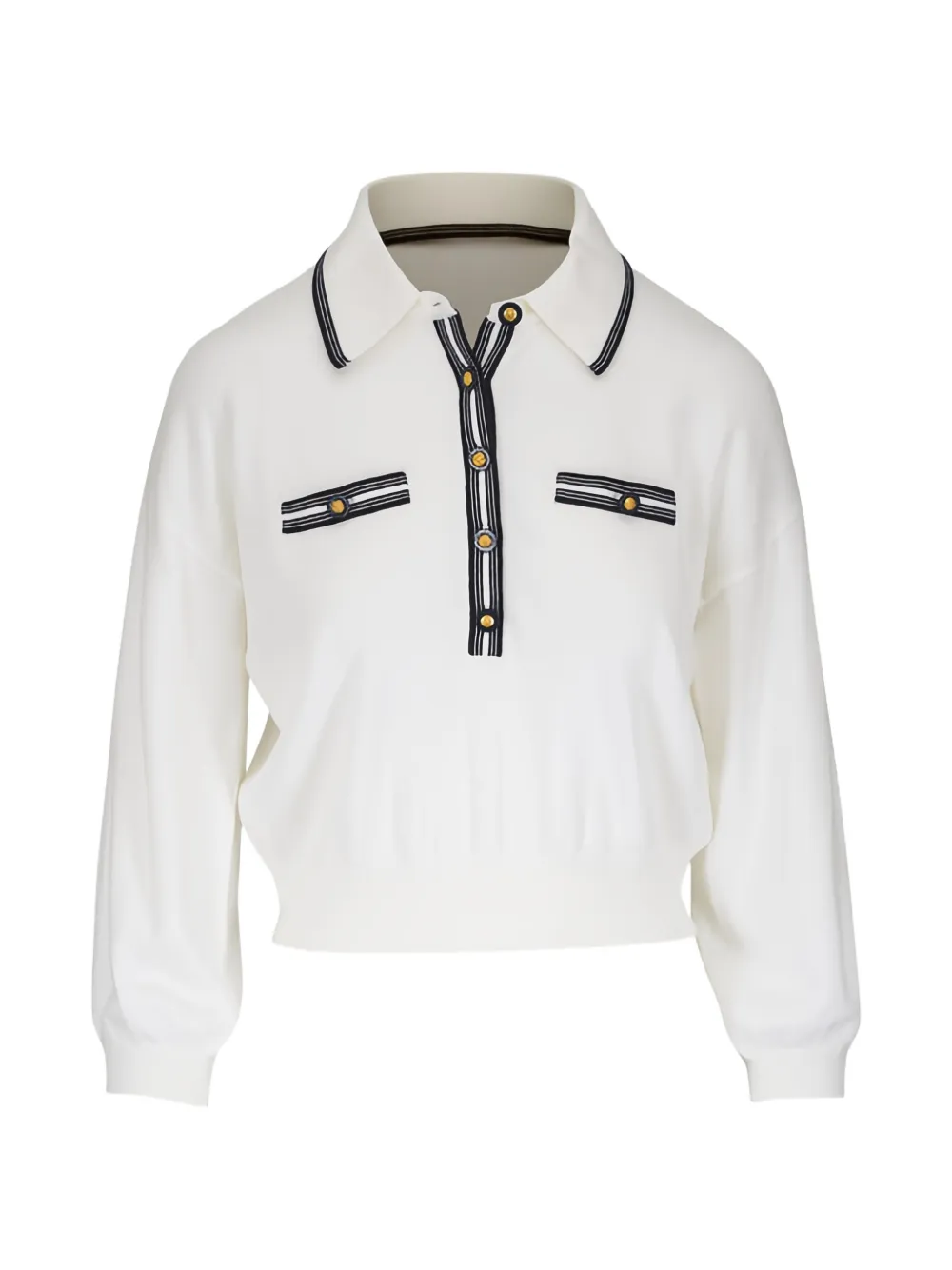 L'Agence Malaki polo top - Bianco