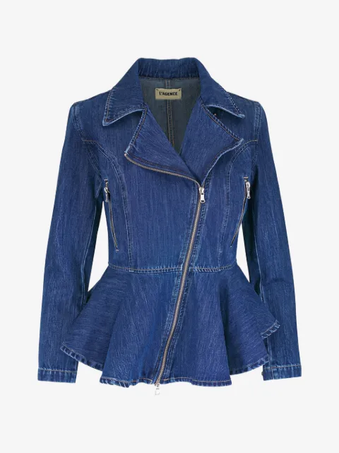 L'Agence zip cotton jacket