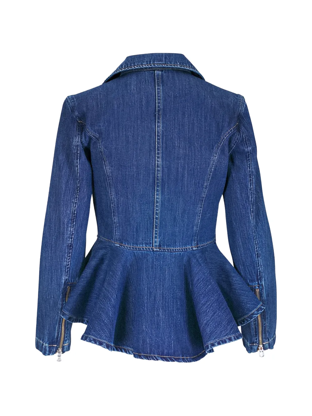  L'agence Zip Cotton Jacket - Blue 