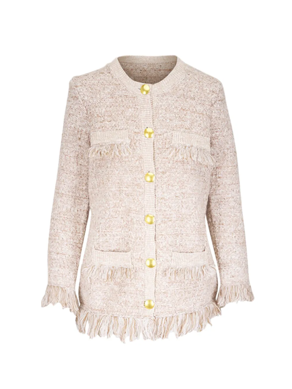 L'Agence fringed jacket - Toni neutri
