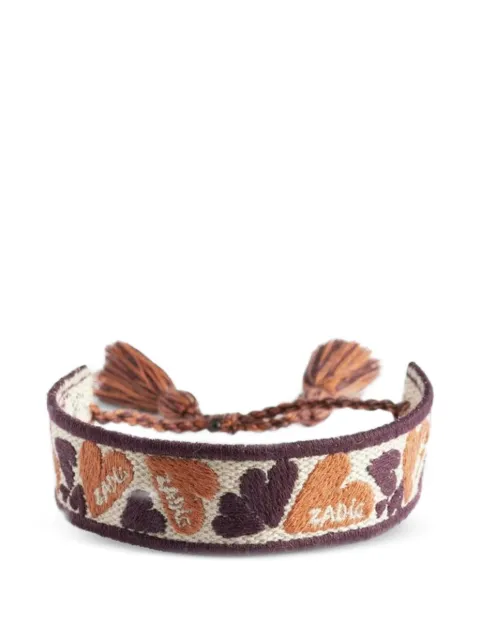 Zadig&Voltaire embroidered tassel-detail bracelet