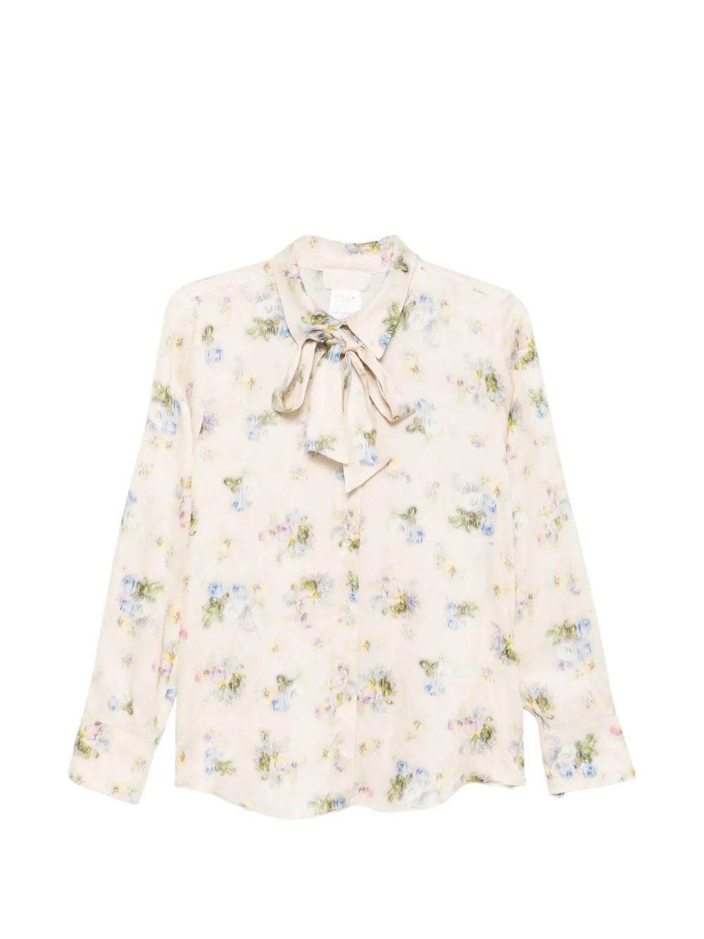 I BLUES bow floral shirt - Toni neutri