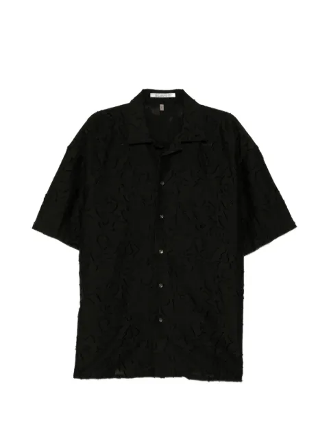 CHIAHUNG SU floral-print hand-woven shirt
