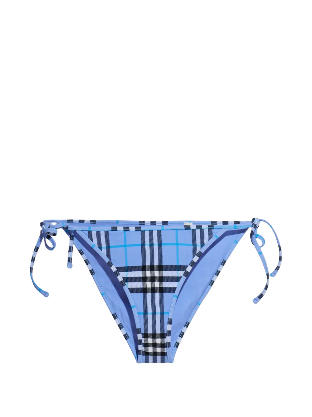 Burberry plaid tie bikini bottom - Blau