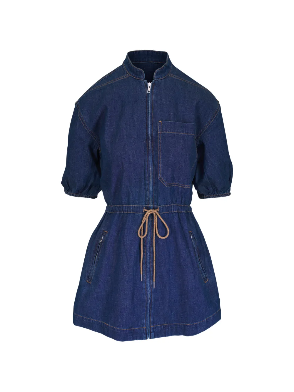 Veronica Beard Akerman zip mini dress - Blu
