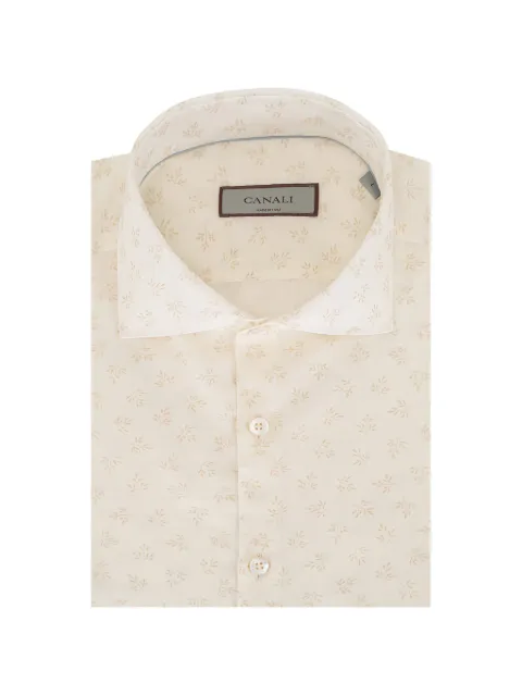 Canali botanical print floral shirt