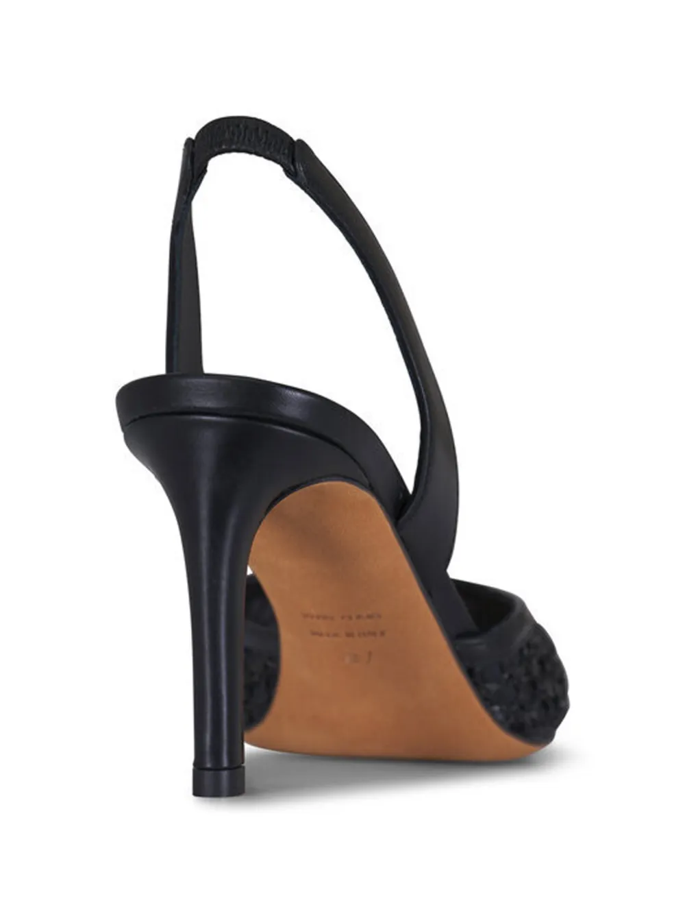 Kiton Court slingback pumps Zwart