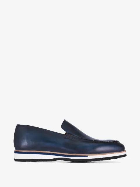 Bontoni mocasines casuales de piel de becerro