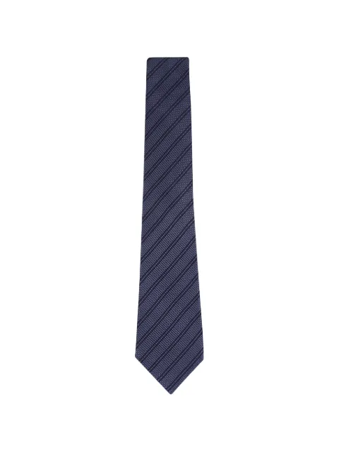 Zegna houndstooth striped tie