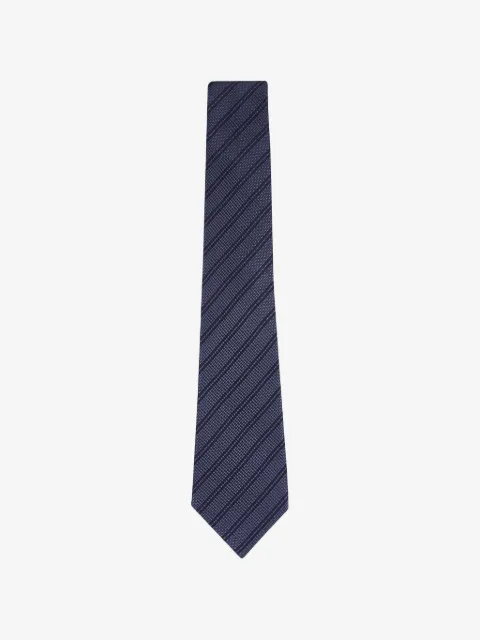 Zegna houndstooth striped tie