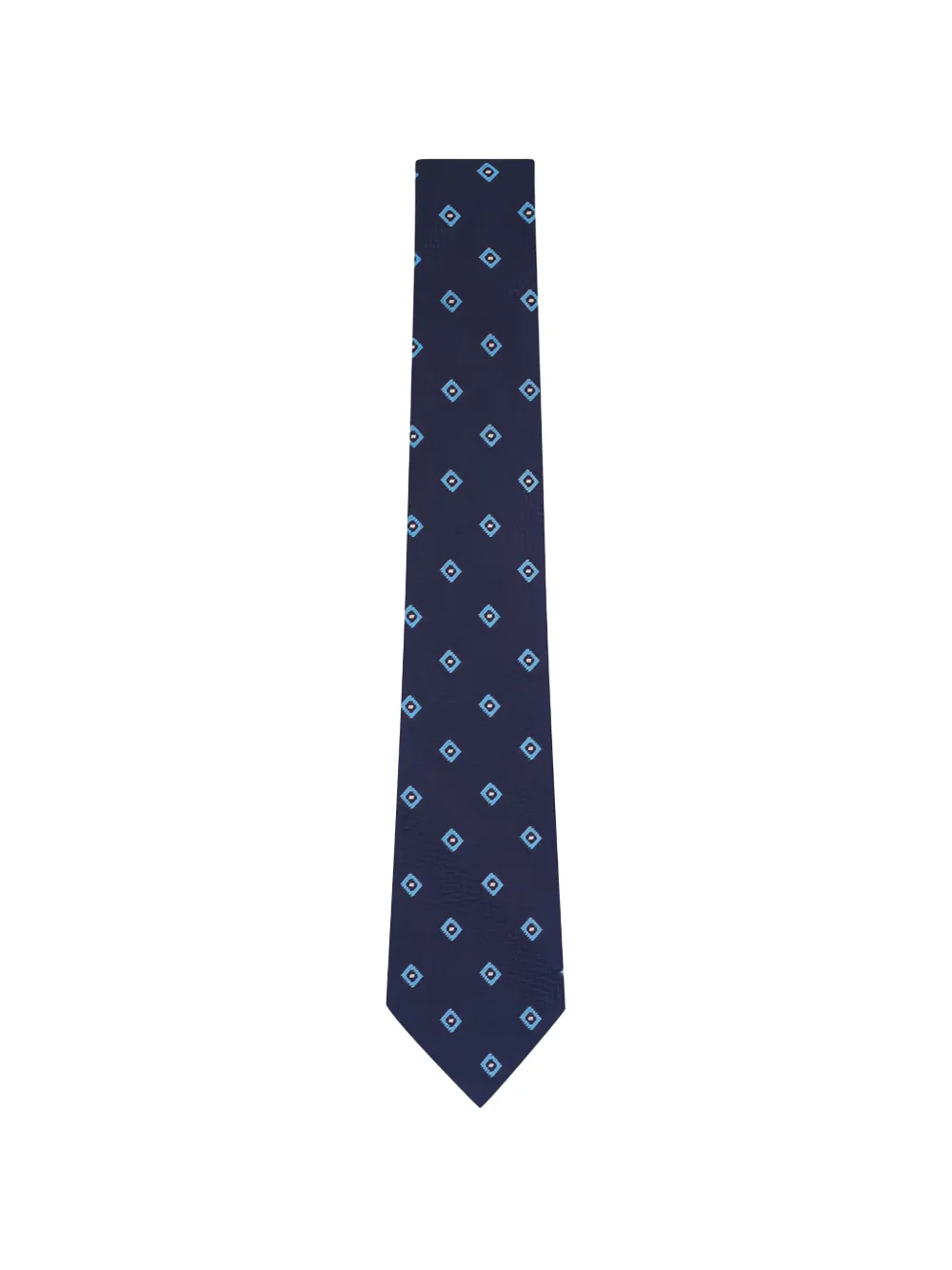 Zegna diamond pattern tie - Blu