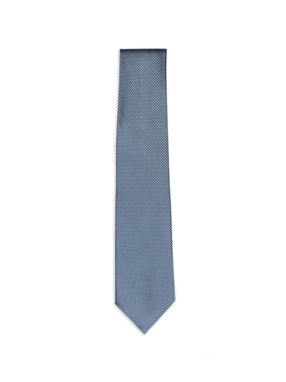 Isaia micro-dot silk tie - Blu
